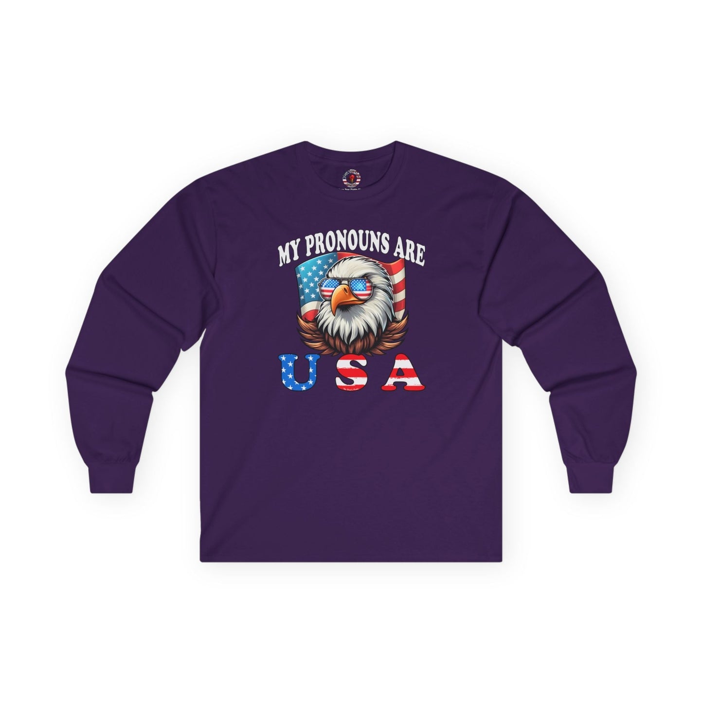 My Pronouns Are U.S.A Long Sleeve Tee The Devil's Pickle