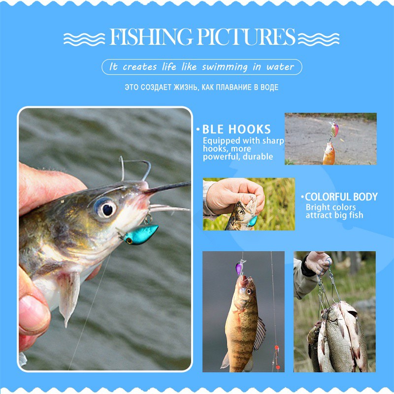 8pcs Crankbait Minnow Lure Set, Floating Artificial Fishing Lures, Topwater Baits NovaCart