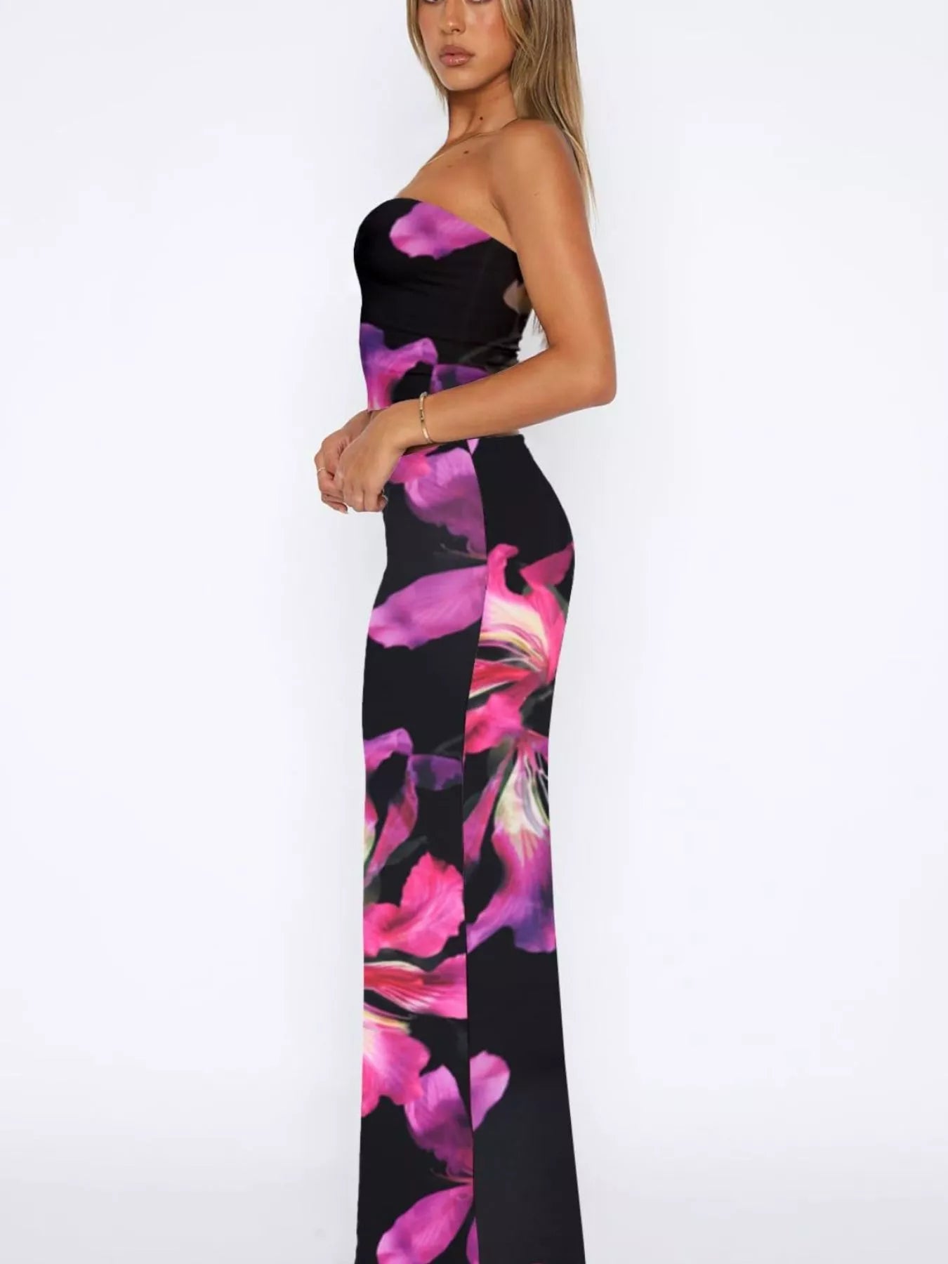 Printed Tube Top and Skirt Set New Era Fashion LLc
