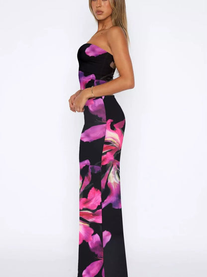 Printed Tube Top and Skirt Set New Era Fashion LLc