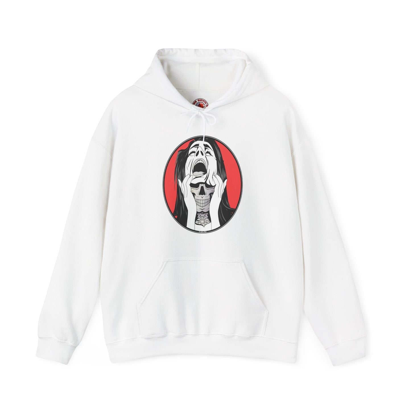 Skull Woman Hooded Sweatshirt The Devil's Pickle