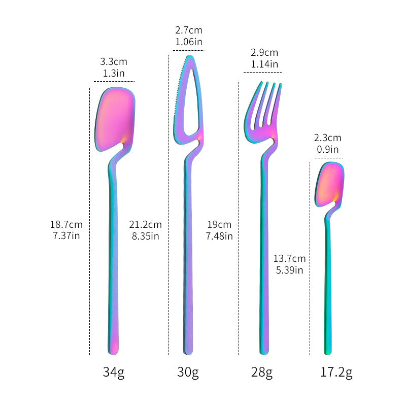 16pcs/24pcs Cutlery Set - Reusable Stainless Steel Dinnerware Set With Long Handle - Tableware Eating Utensils Set - Kitchen Supplies - For Family & Friends - Perfect for Everyday Use & Picnics NovaCart