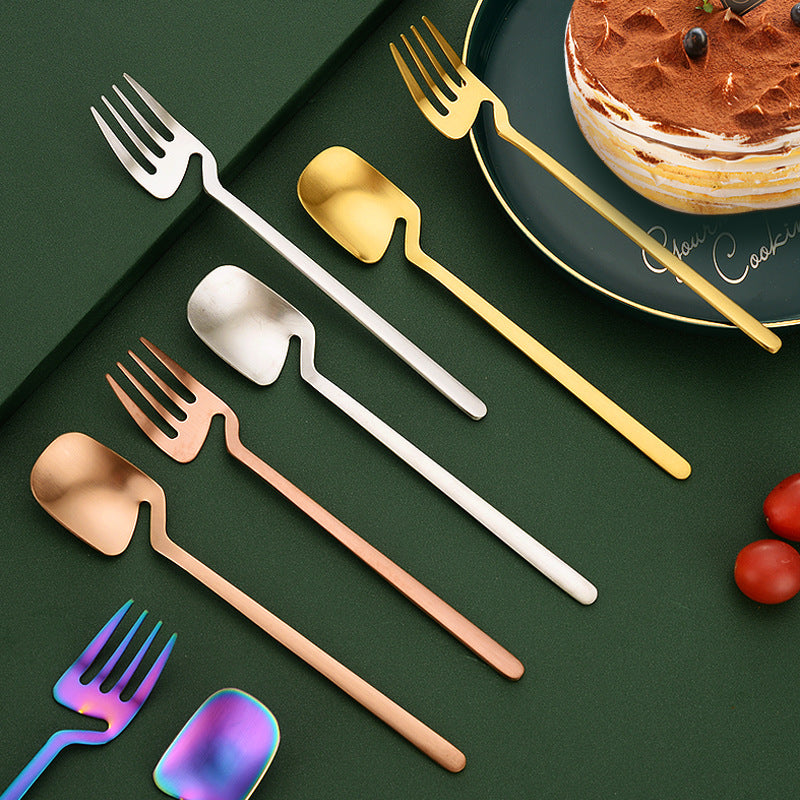 16pcs/24pcs Cutlery Set - Reusable Stainless Steel Dinnerware Set With Long Handle - Tableware Eating Utensils Set - Kitchen Supplies - For Family & Friends - Perfect for Everyday Use & Picnics NovaCart