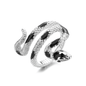 Exquisite Snake Personality Ring Silver Plated Jewelry For Women Hand Accessories NovaCart