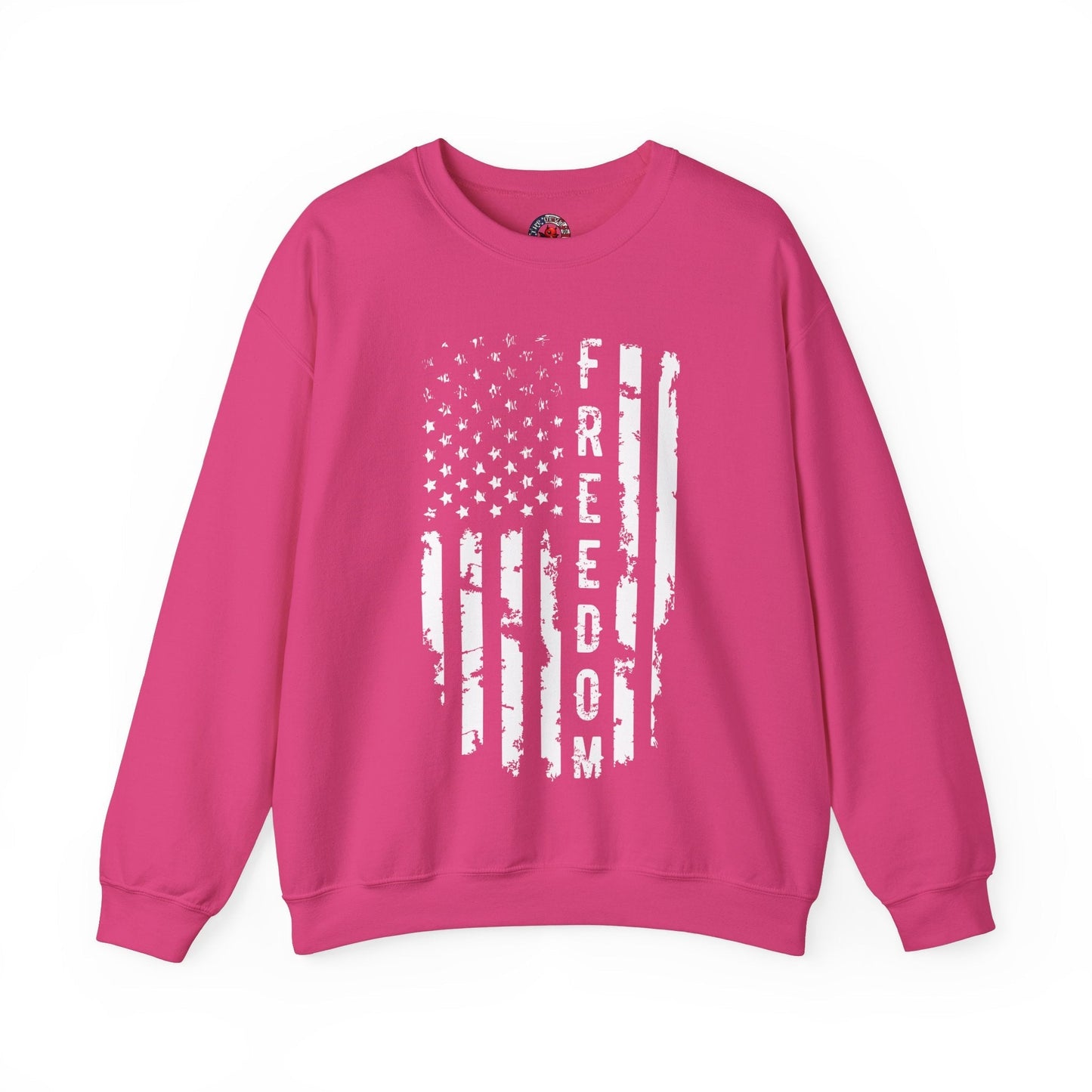 Freedom American Flag Crewneck Sweatshirt The Devil's Pickle