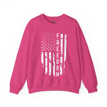 Freedom American Flag Crewneck Sweatshirt The Devil's Pickle
