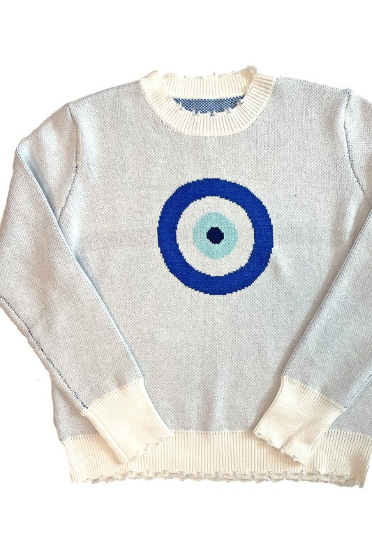 Evil Eye Knit Sweater Shop Style & More | Fresh Looks, Everyday Deals & Free Shipping