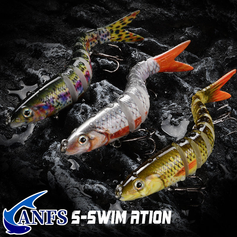 [Fishing Lures & Accessories] Fishing Lures Multi Jointed Swimbait Crankbait Slow Sinking Bionic Artificial Bait Freshwater Saltwater Trout Bass Fishing Accessories 20g 0.7oz/13.5cm 5.31inch NovaCart