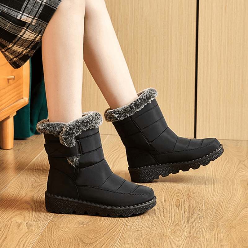 Winter Boots for Women New Long Plush Snow Boots Woman Platform Ankle Boots Warm Shoes NovaCart