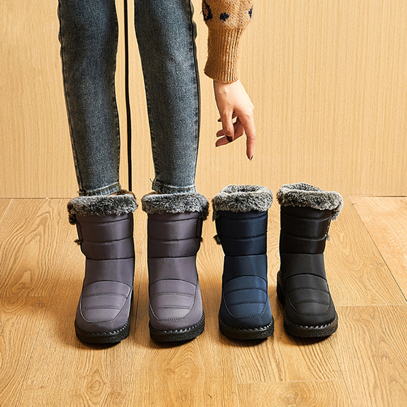 Winter Boots for Women New Long Plush Snow Boots Woman Platform Ankle Boots Warm Shoes NovaCart