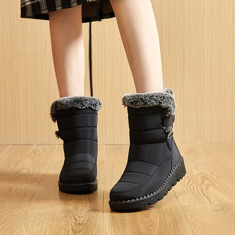Winter Boots for Women New Long Plush Snow Boots Woman Platform Ankle Boots Warm Shoes NovaCart