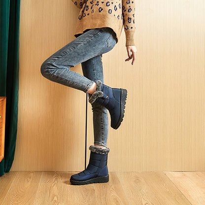 Winter Boots for Women New Long Plush Snow Boots Woman Platform Ankle Boots Warm Shoes NovaCart