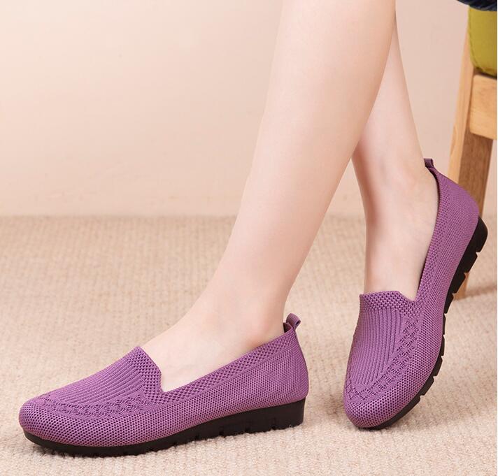 [Breathable Summer Loafers] Breathable & Lightweight Women's Casual Summer Mesh Flat Shoes | Slip-on Loafers with Fabric Upper and Rubber Sole NovaCart