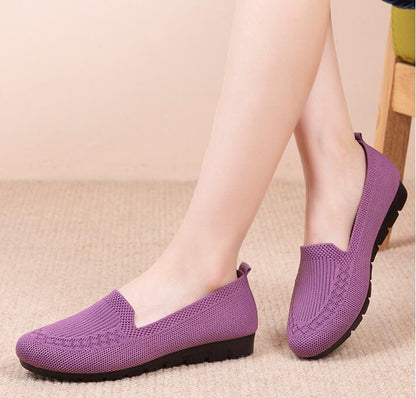 [Breathable Summer Loafers] Breathable & Lightweight Women's Casual Summer Mesh Flat Shoes | Slip-on Loafers with Fabric Upper and Rubber Sole NovaCart