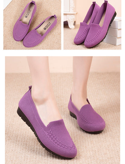 [Breathable Summer Loafers] Breathable & Lightweight Women's Casual Summer Mesh Flat Shoes | Slip-on Loafers with Fabric Upper and Rubber Sole NovaCart