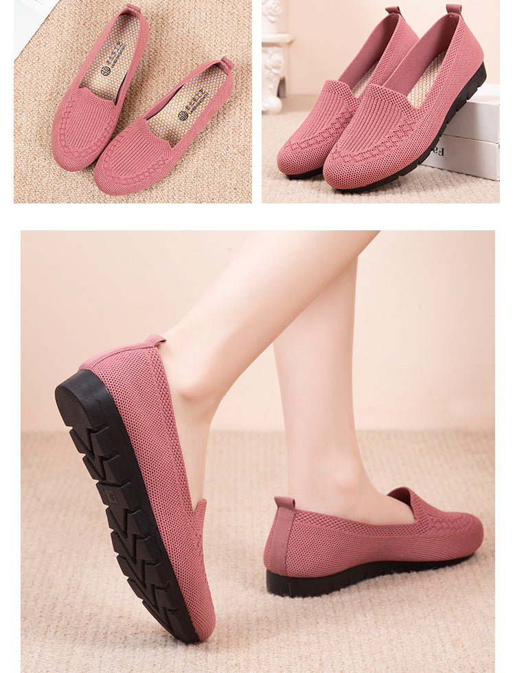 [Breathable Summer Loafers] Breathable & Lightweight Women's Casual Summer Mesh Flat Shoes | Slip-on Loafers with Fabric Upper and Rubber Sole NovaCart