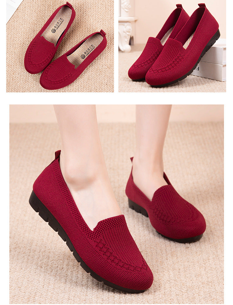 [Breathable Summer Loafers] Breathable & Lightweight Women's Casual Summer Mesh Flat Shoes | Slip-on Loafers with Fabric Upper and Rubber Sole NovaCart
