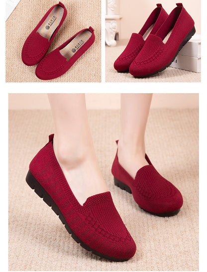 [Breathable Summer Loafers] Breathable & Lightweight Women's Casual Summer Mesh Flat Shoes | Slip-on Loafers with Fabric Upper and Rubber Sole NovaCart