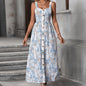 Women's Floral Dress Women's Summer Outerwear A- Line Skirt Dress Grayceful LLC