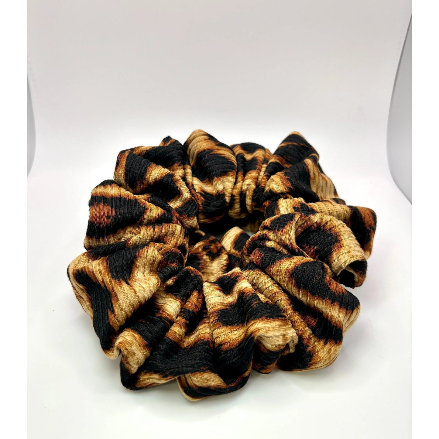 Brown Cheetah Ribbed Scrunchie Enchanted Scrunch