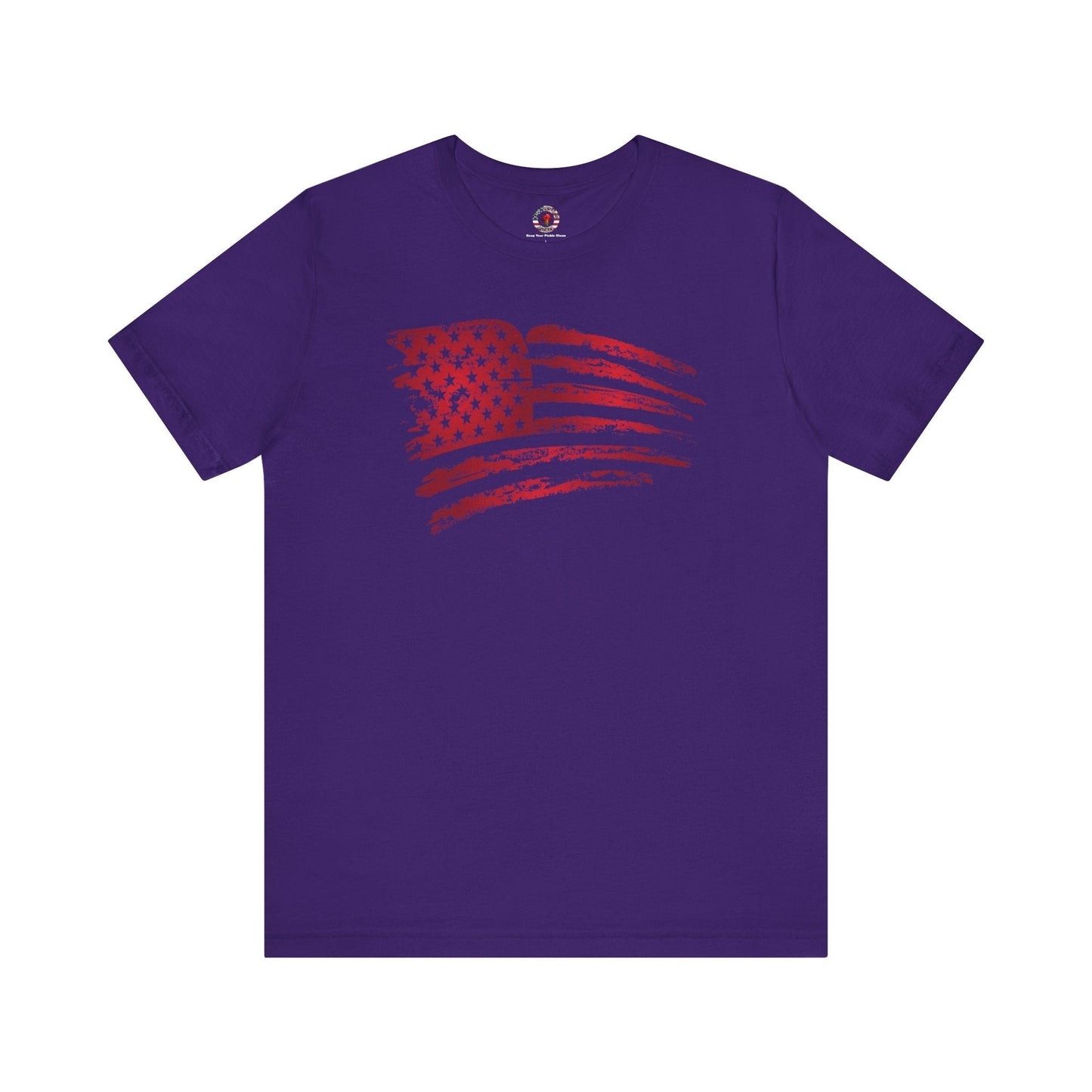 Red American Flag T-Shirt The Devil's Pickle