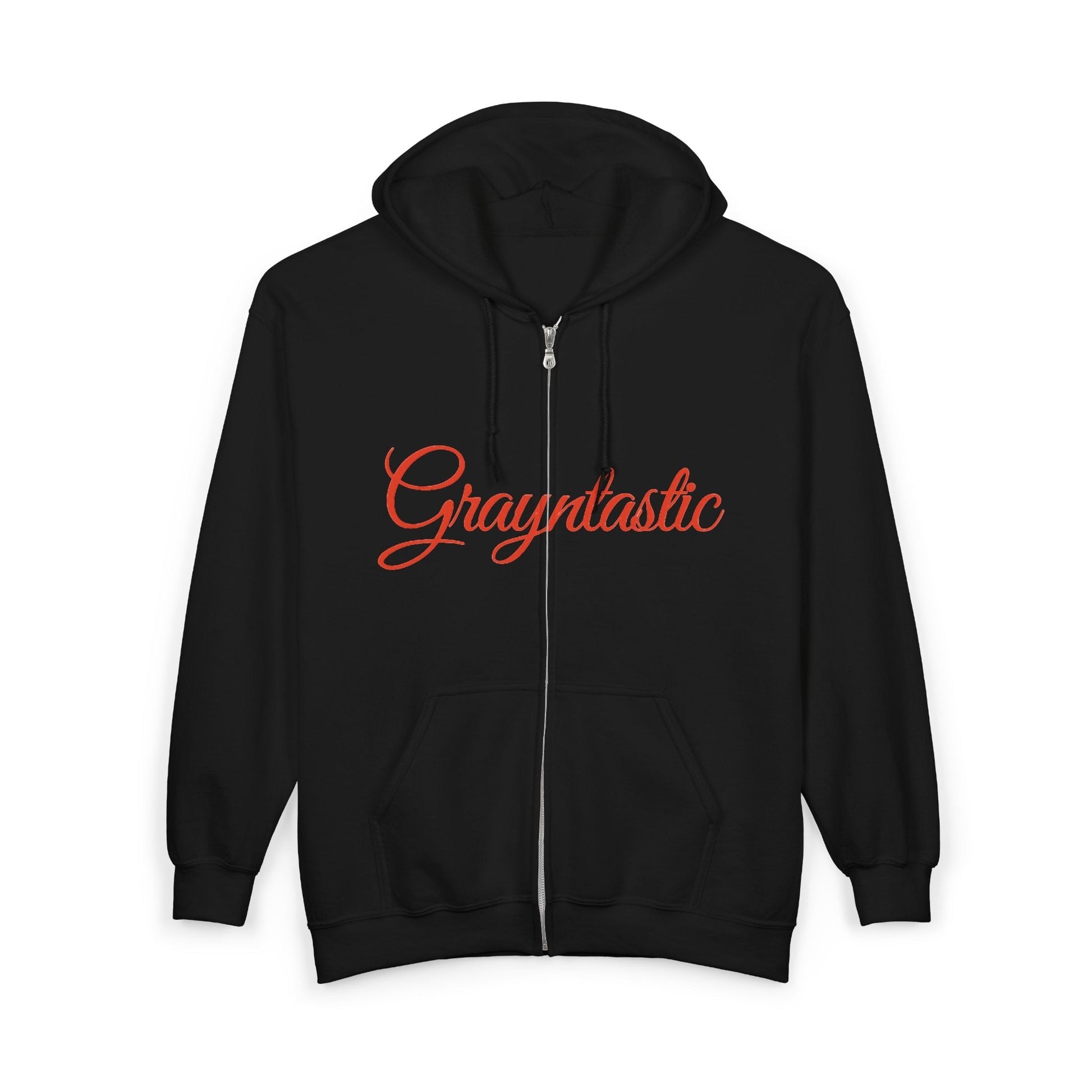Grayntastic Zip Hoodie for Trendsetters, Cozy Unisex Sweatshirt, Holiday Gift, Casual Wear, Comfortable Layering Piece Grayceful LLC