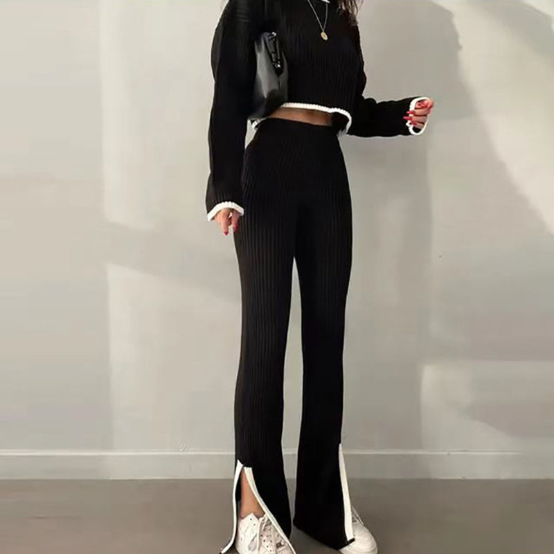 Women’s Casual Color-Block Two-Piece Set FitiqueFit