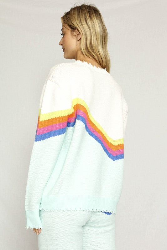 Retro stripe sweater Shop Style & More | Fresh Looks, Everyday Deals & Free Shipping