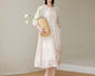 Women's Fashion Personality Linen Dress FitiqueFit