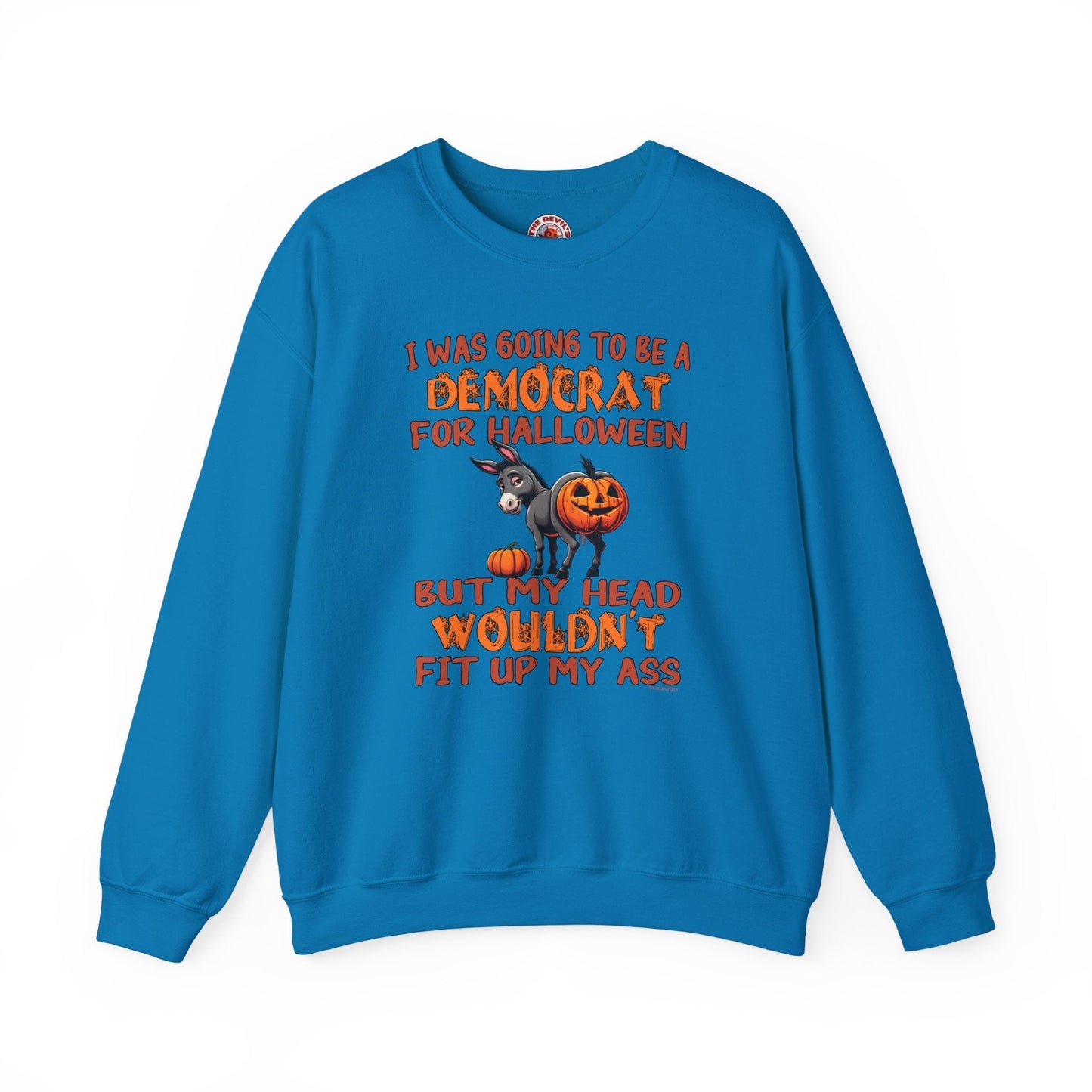 Democrat for Halloween Crewneck Sweatshirt The Devil's Pickle