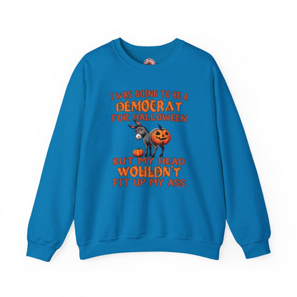 Democrat for Halloween Crewneck Sweatshirt The Devil's Pickle