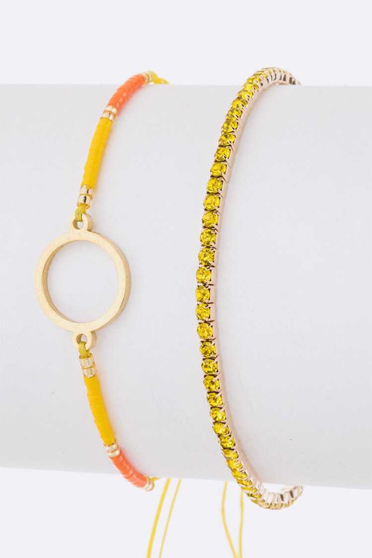 Seed Beads String Rhinestone Bracelet Set Shop Style & More | Fresh Looks, Everyday Deals & Free Shipping