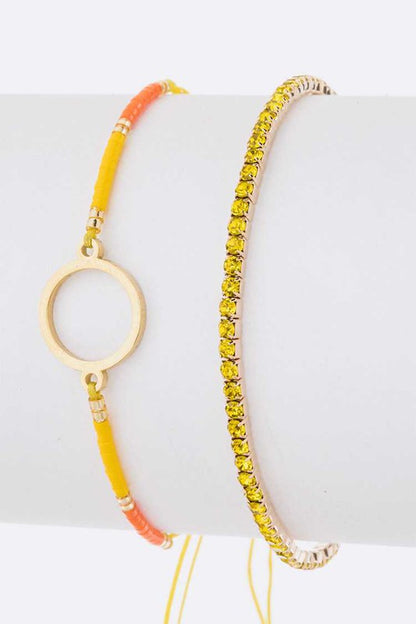 Seed Beads String Rhinestone Bracelet Set Shop Style & More | Fresh Looks, Everyday Deals & Free Shipping