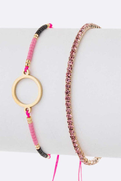 Seed Beads String Rhinestone Bracelet Set Shop Style & More | Fresh Looks, Everyday Deals & Free Shipping