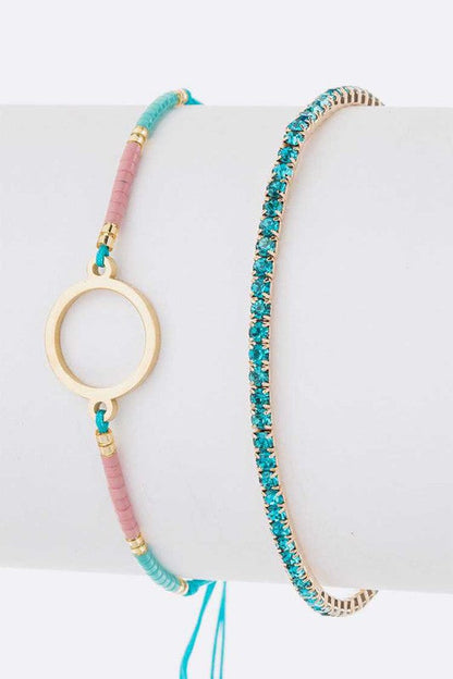 Seed Beads String Rhinestone Bracelet Set Shop Style & More | Fresh Looks, Everyday Deals & Free Shipping