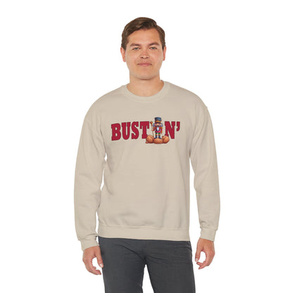 Bustin' Nuts Crewneck Sweatshirt The Devil's Pickle