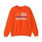 Thin Blue Line American Flag Crewneck Sweatshirt The Devil's Pickle