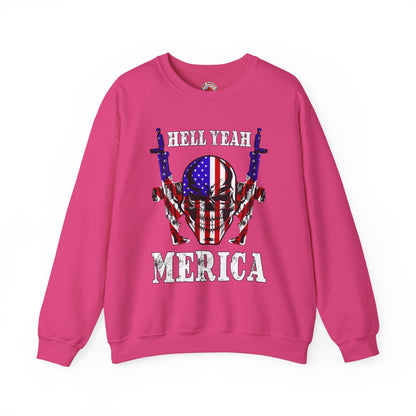 Hell Yeah Merica Crewneck Sweatshirt The Devil's Pickle