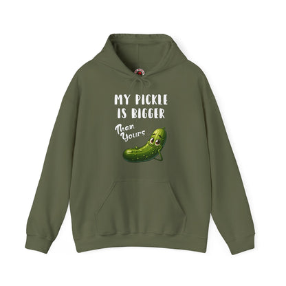 My Pickle Is Bigger Than Yours Hooded Sweatshirt The Devil's Pickle