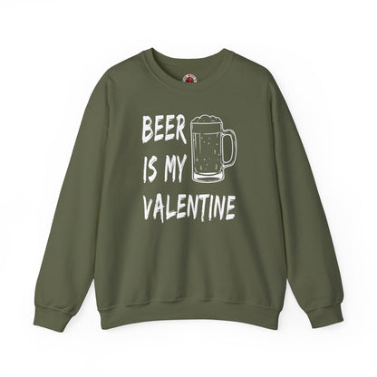 Beer Is My Valentine Crewneck Sweatshirt The Devil's Pickle