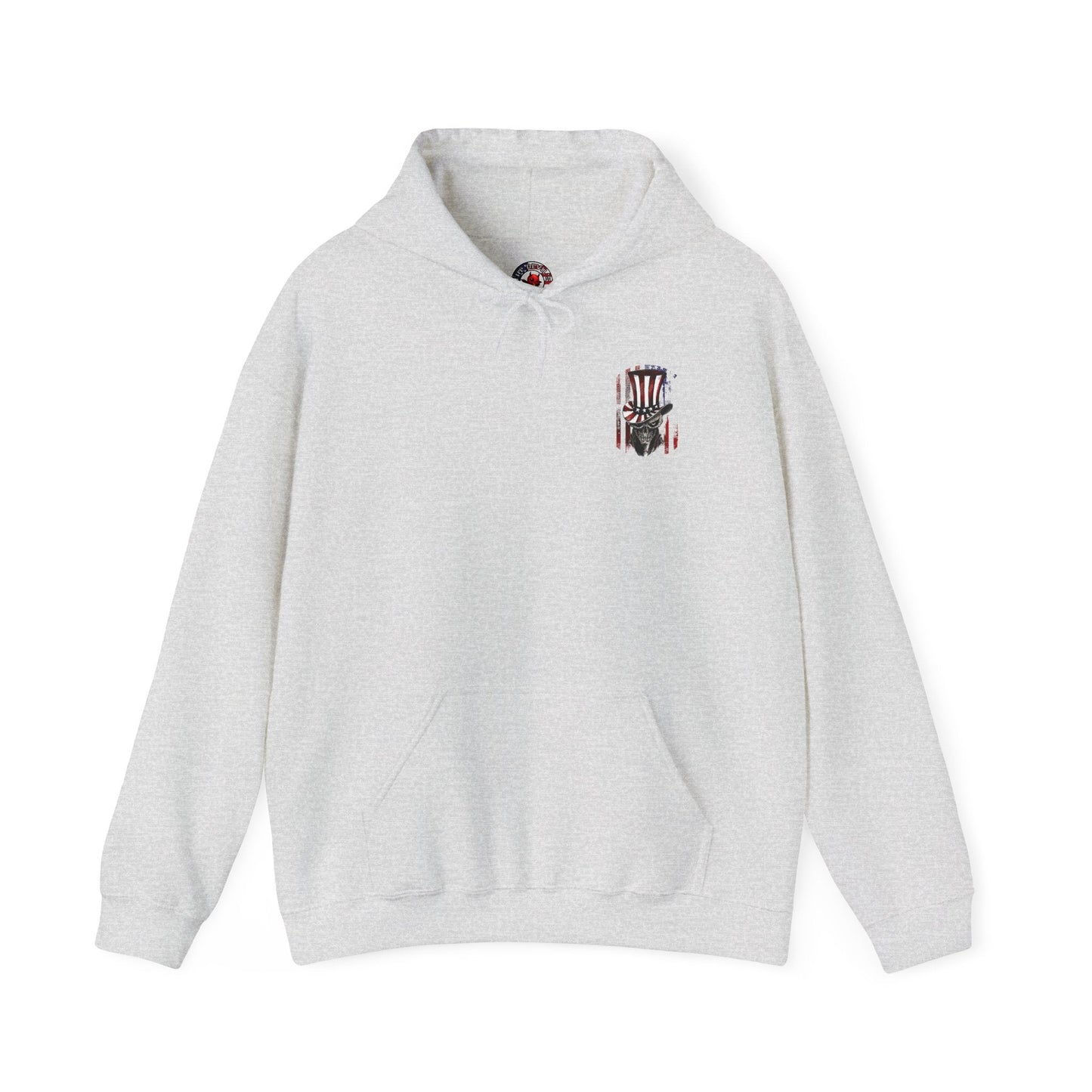 Patriotic Skull Hooded Sweatshirt The Devil's Pickle