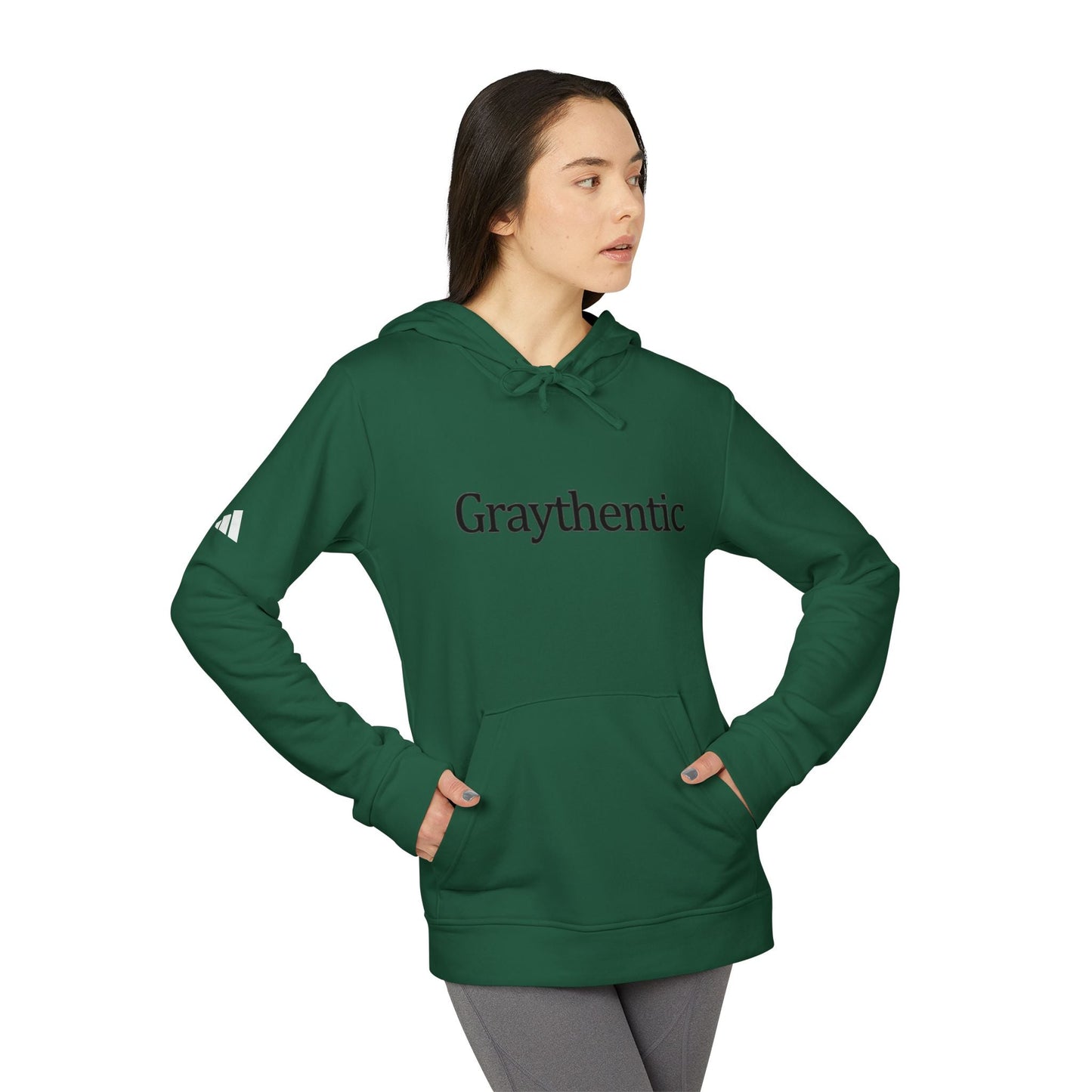 adidas Unisex Fleece Hoodie "Graythentic" Grayceful LLC