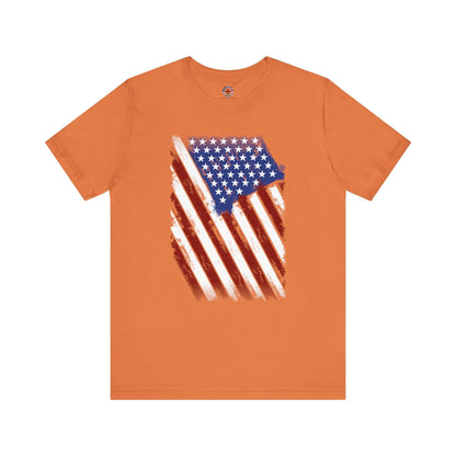 Distressed American Flag T-Shirt The Devil's Pickle