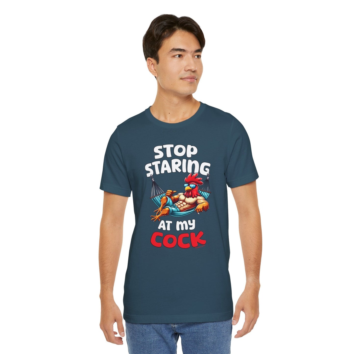 Stop Staring at My Cock T-Shirt The Devil's Pickle