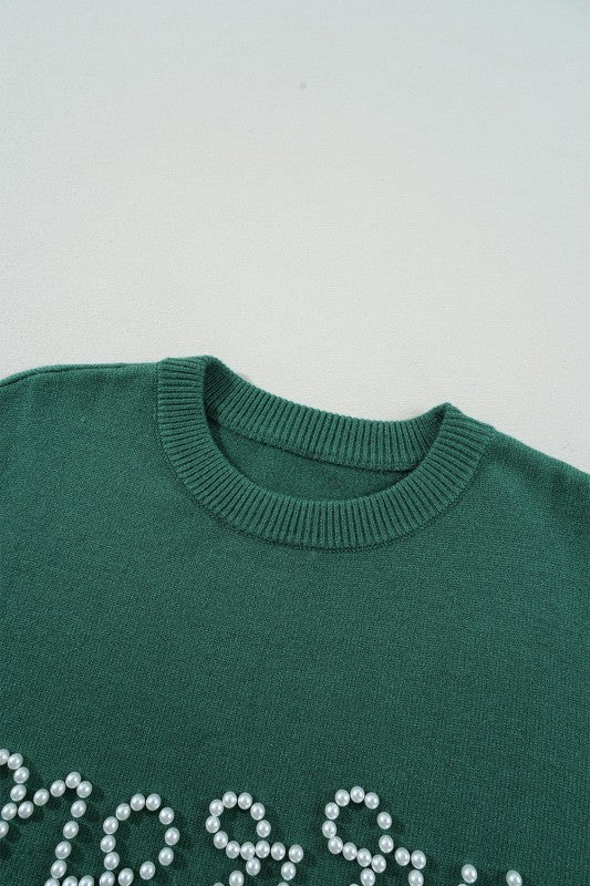 Christmas Merry Pearl Beaded Sweater Shop Style & More | Fresh Looks, Everyday Deals & Free Shipping