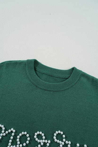 Christmas Merry Pearl Beaded Sweater Shop Style & More | Fresh Looks, Everyday Deals & Free Shipping