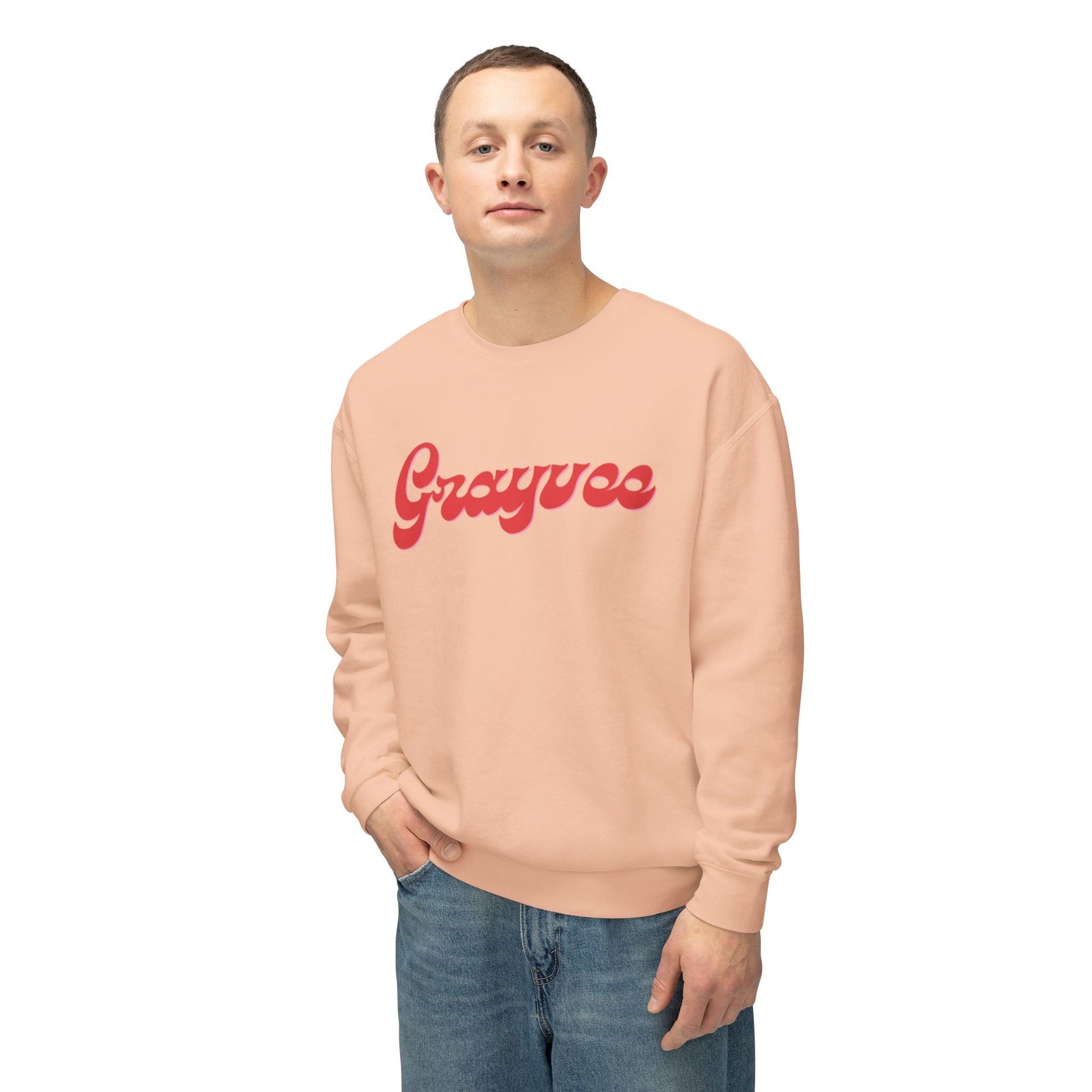 Unisex Lightweight Crewneck Sweatshirt "Grayvee" Grayceful LLC
