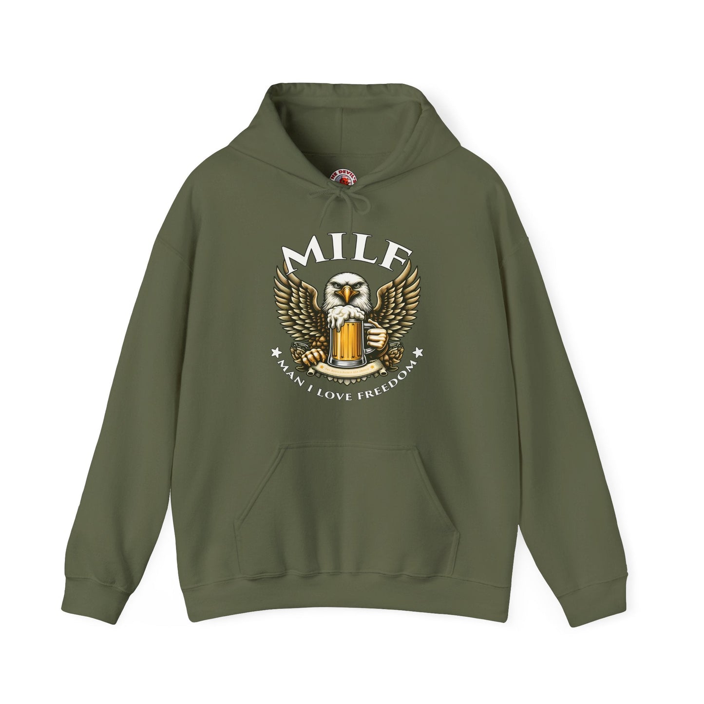 Man I Love Freedom Hooded Sweatshirt The Devil's Pickle