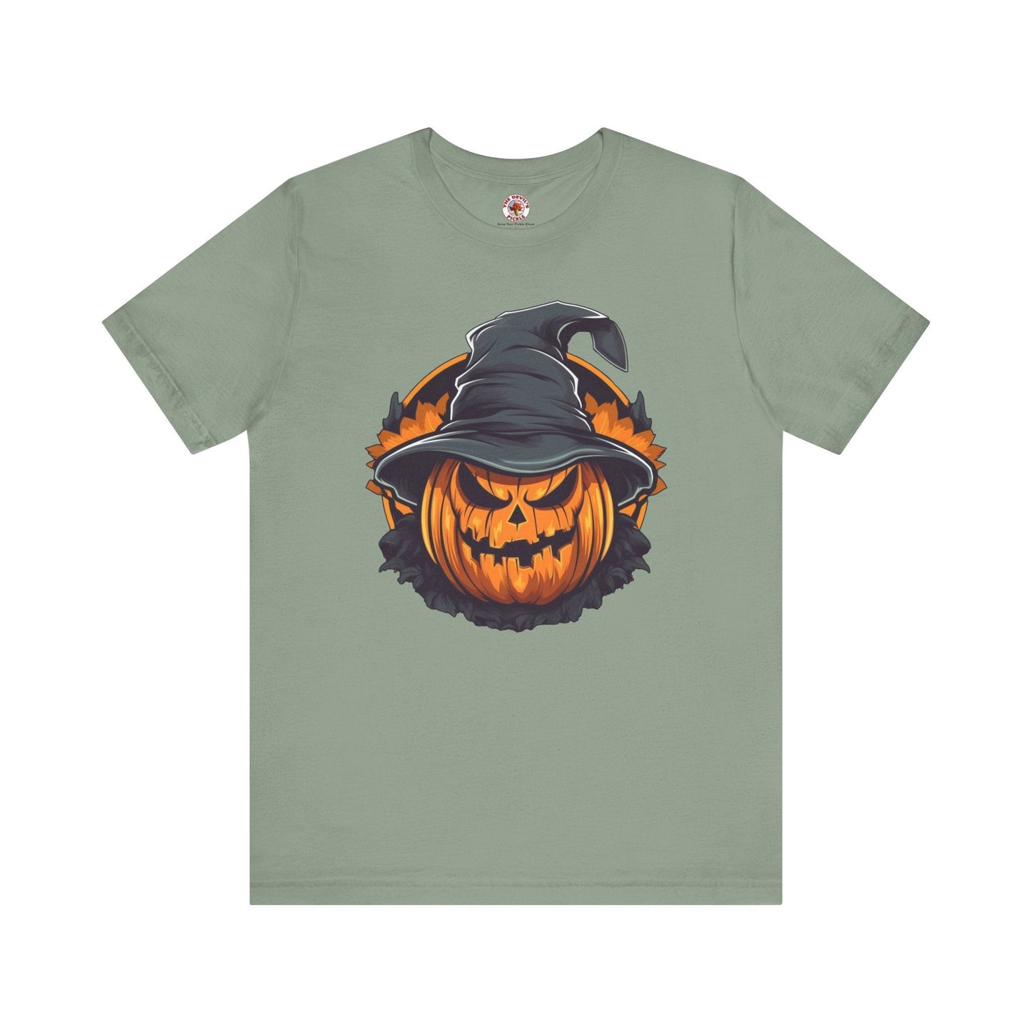 Scary Witch Pumpkin Halloween T-Shirt The Devil's Pickle