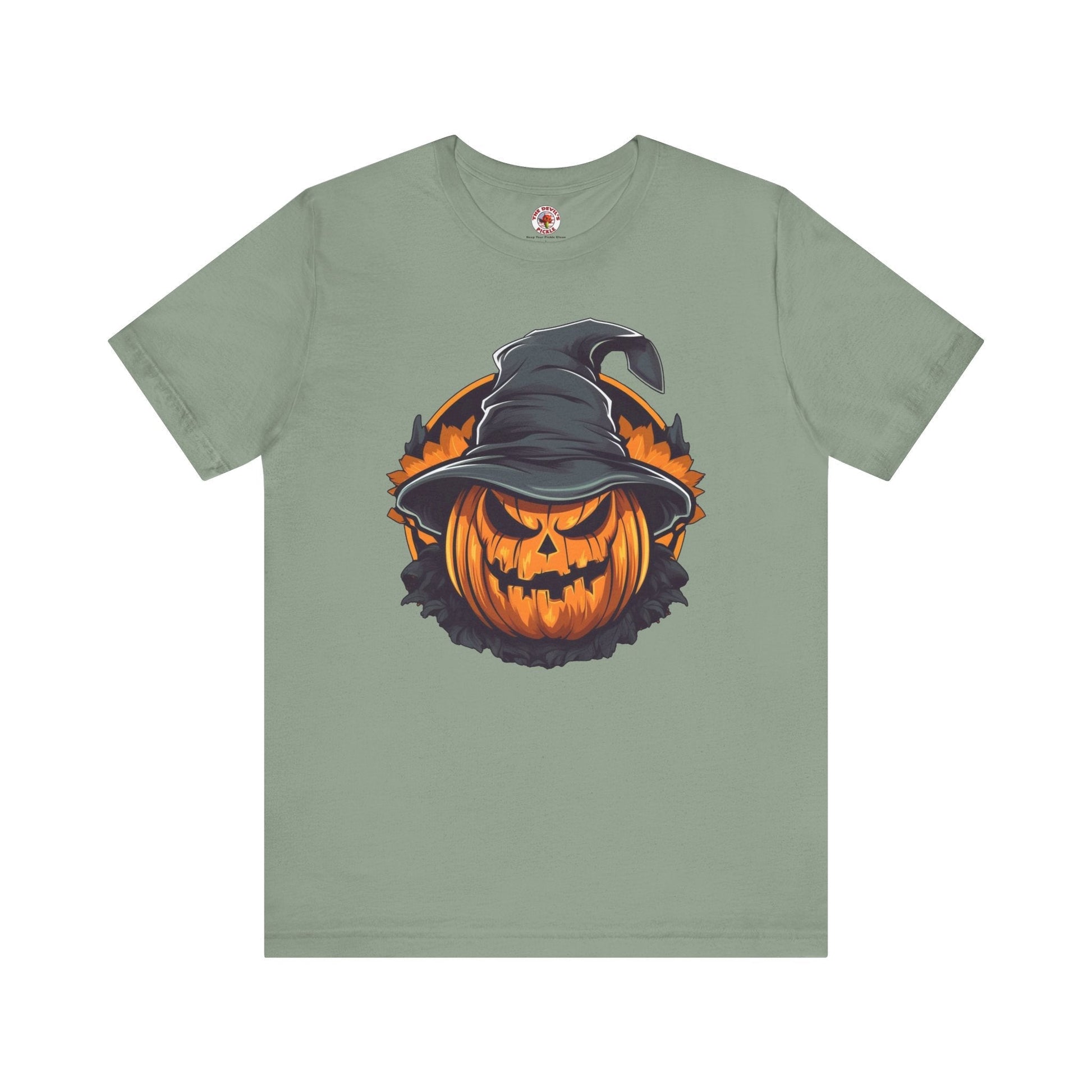 Scary Witch Pumpkin Halloween T-Shirt The Devil's Pickle